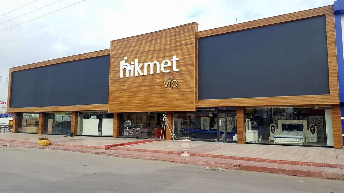 Mağaza ve bina dış cephe giydirme kompozit kaplama tabela çalışması 6